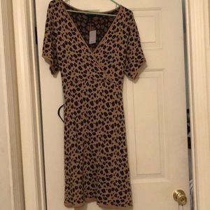 Sweater Dress Leopard Print